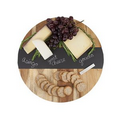 Rustic Farmhouse Acacia and Slate Lazy Susan